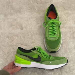 Nike Waffle One in Electric Green Sneakers Kids Boys 6.5 Y
